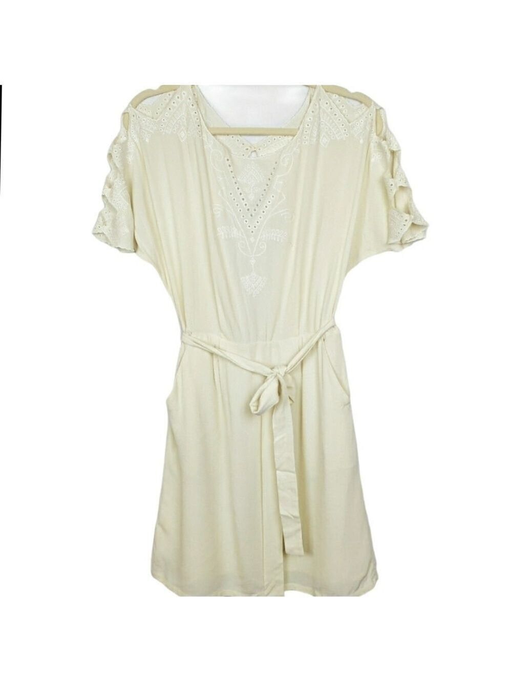 NWT Esley dress sz S peekaboo back and shoulder Egyptian style